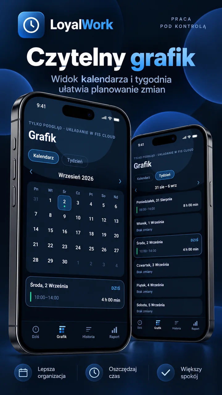 Czytelny grafik w LoyalWork